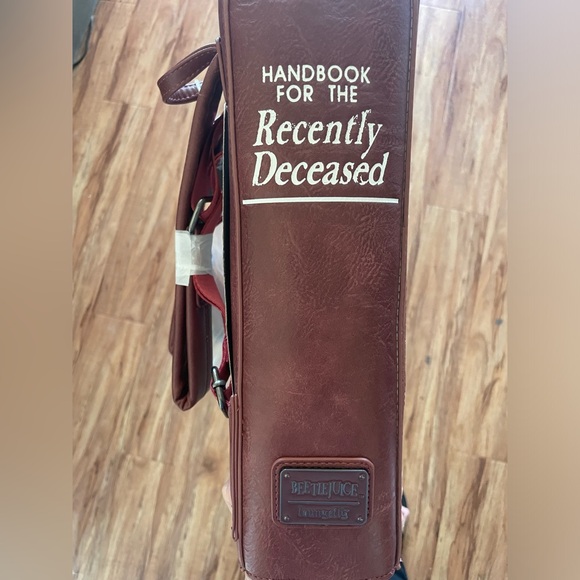 Loungefly Beetlejuice Handbook For The Recently Deceased Pin Trader Backpack - Picture 6 of 7
